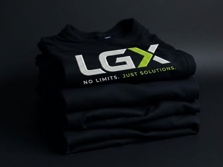 Decorated company apparel including embroidered and printed garments